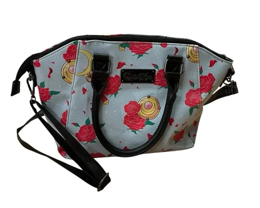 Loungefly Sailor Moon Rare Purse Crossbody & Satchel Gadgets & Roses Print READ
